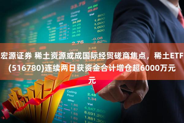 宏源证券 稀土资源或成国际经贸磋商焦点，稀土ETF(516780)连续两日获资金合计增仓超6000万元