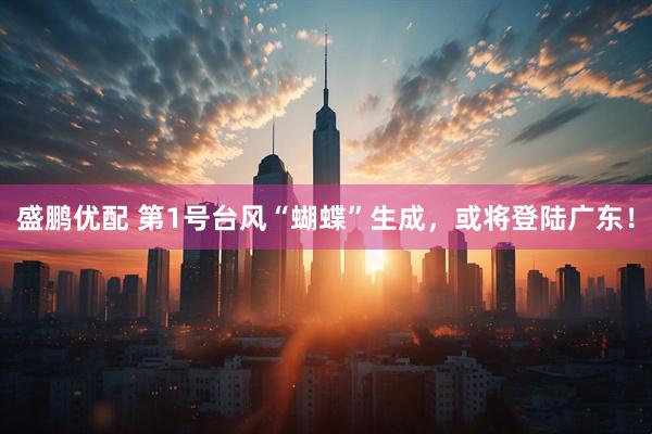 盛鹏优配 第1号台风“蝴蝶”生成，或将登陆广东！