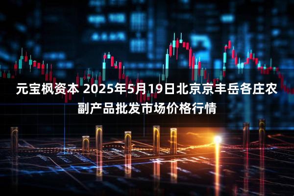 元宝枫资本 2025年5月19日北京京丰岳各庄农副产品批发市场价格行情